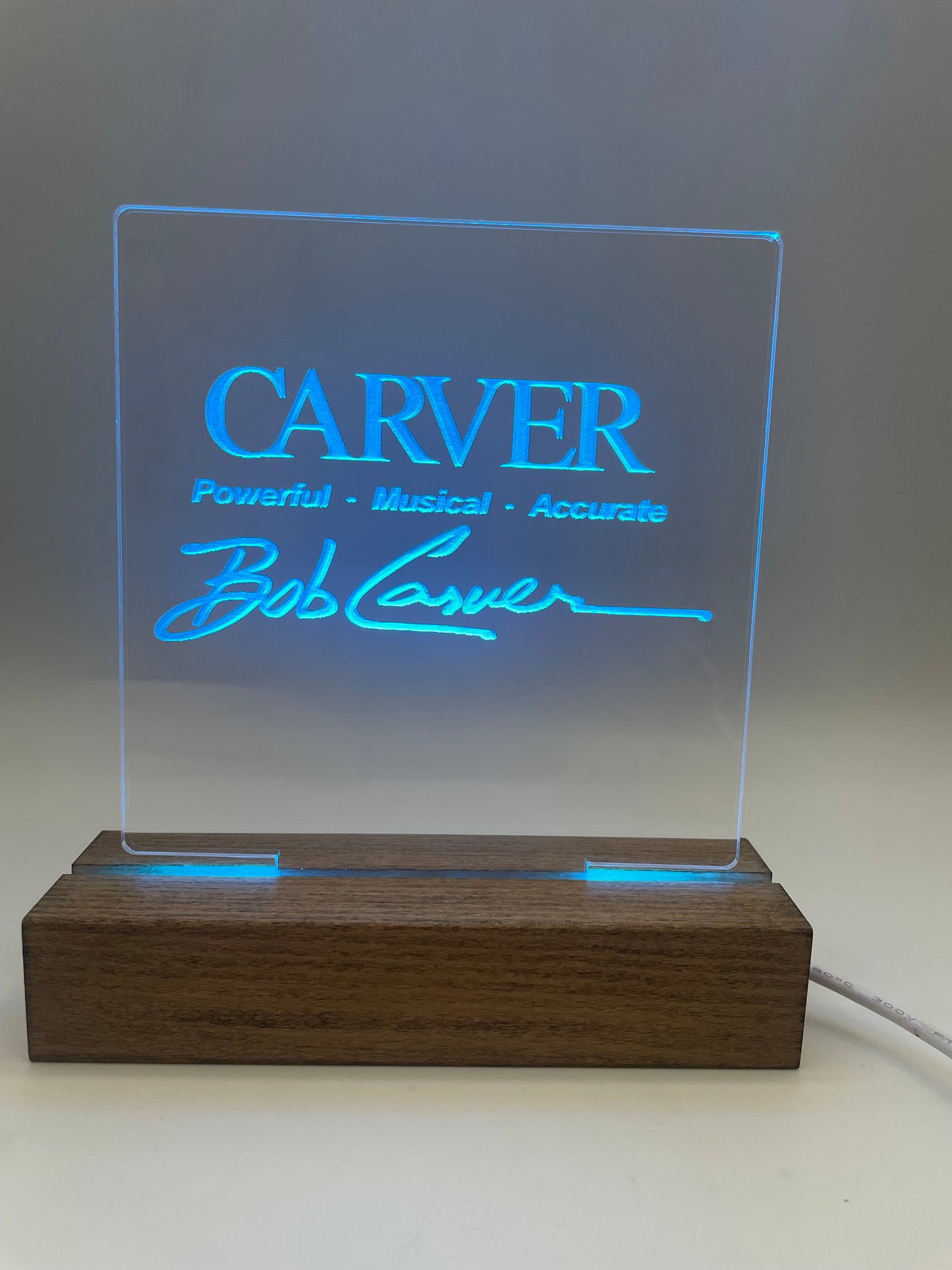 LED Acrylic Sign Music Lover's Room Decoration Carver