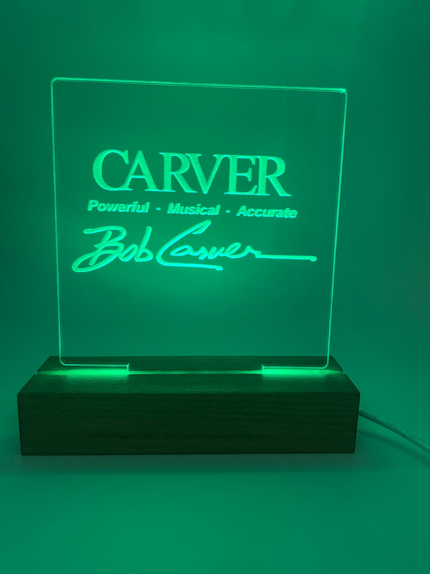 LED Acrylic Sign Music Lover's Room Decoration Carver