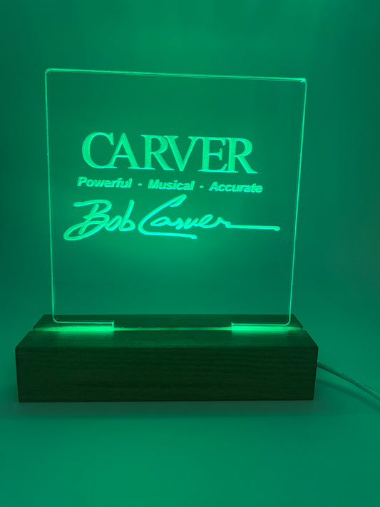 LED Acrylic Sign Music Lover's Room Decoration Carver