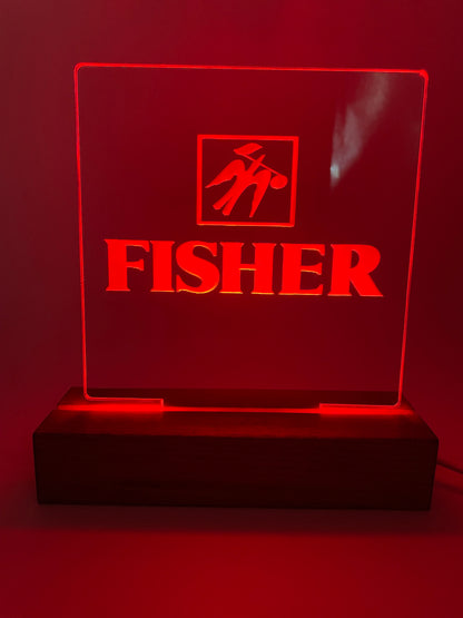 LED Acrylic Music Sign Decoration Fisher