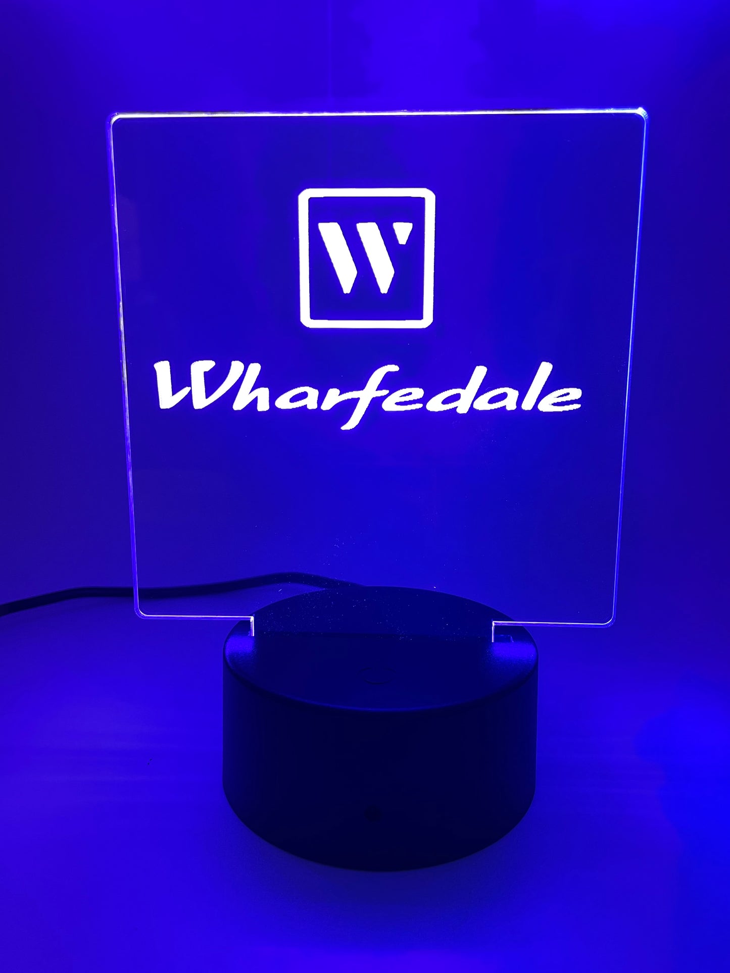 LED Acrylic Music Lover's Sign for Room Decoration Wharfedale