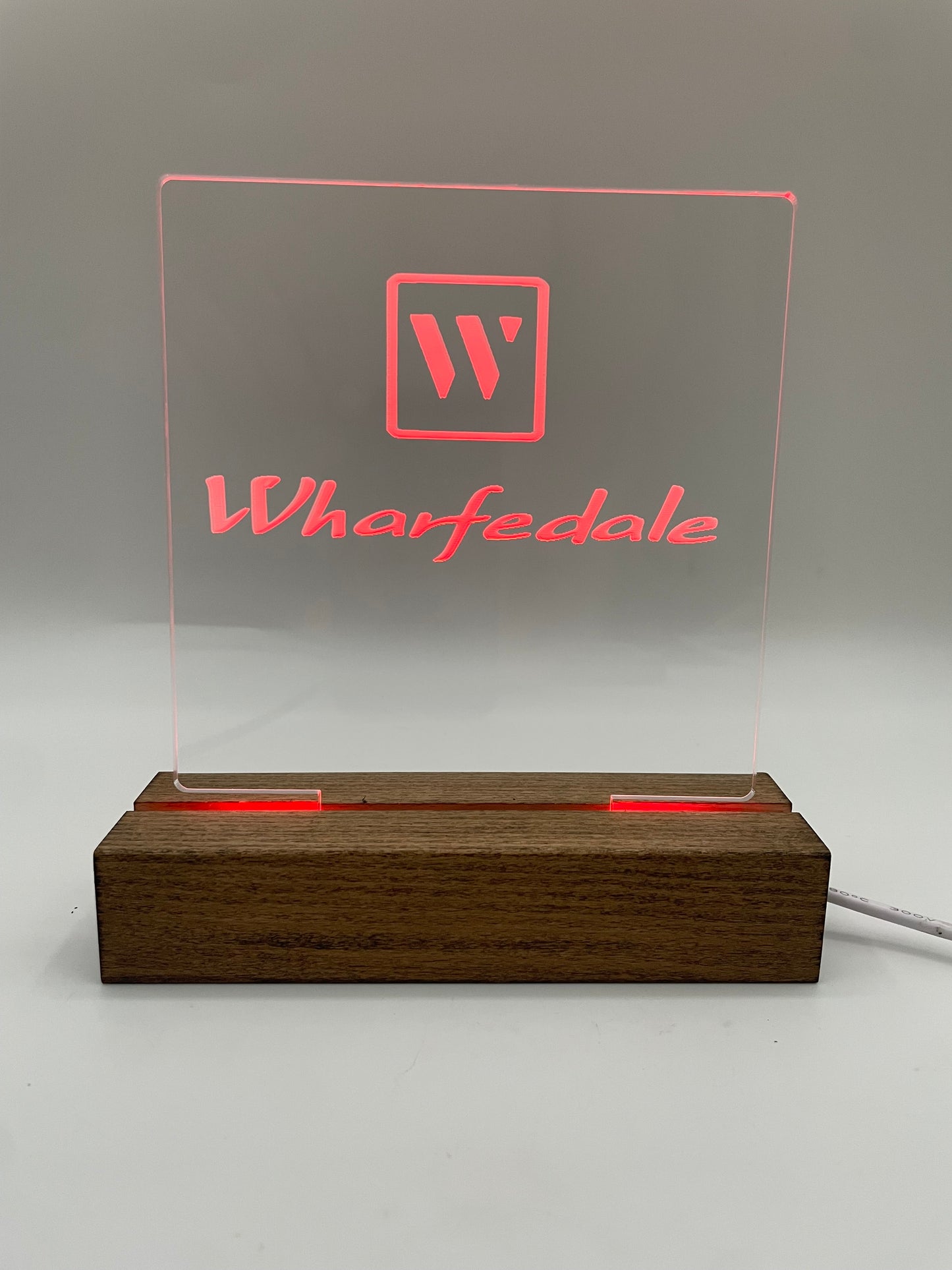 LED Acrylic Music Lover's Sign for Room Decoration Wharfedale