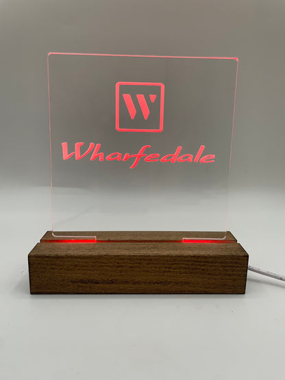 LED Acrylic Music Lover's Sign for Room Decoration Wharfedale