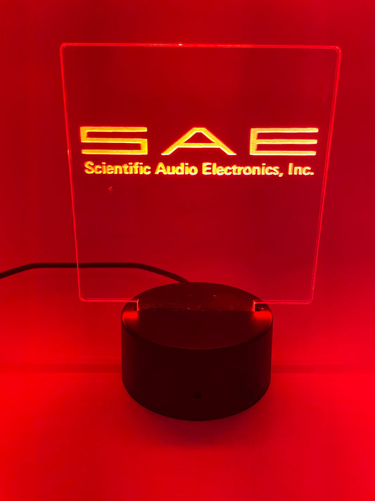 LED Acrylic Sign Music Lovers Room Decoration SAE