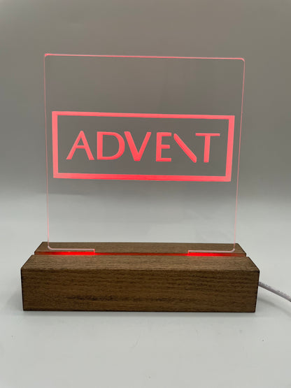 LED Acrylic Music Sign for Room Decoration Advent