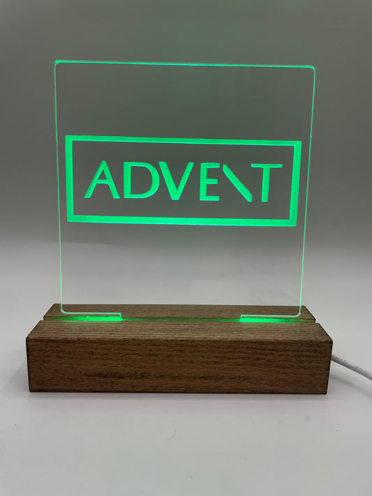 LED Acrylic Music Sign for Room Decoration Advent