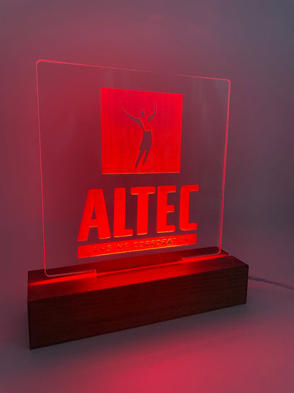 LED Acrylic Music Lover's Sign for Decoration Altec