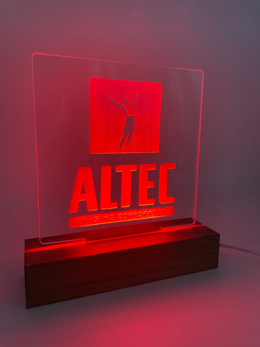 LED Acrylic Music Lover's Sign for Decoration Altec