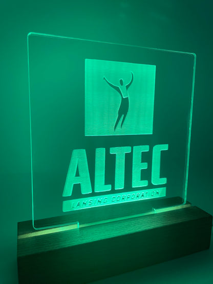 LED Acrylic Music Lover's Sign for Decoration Altec