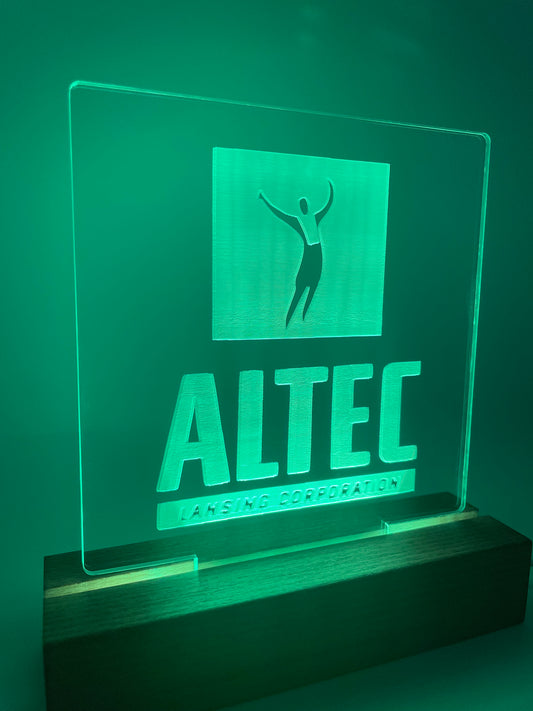 LED Acrylic Music Lover's Sign for Decoration Altec