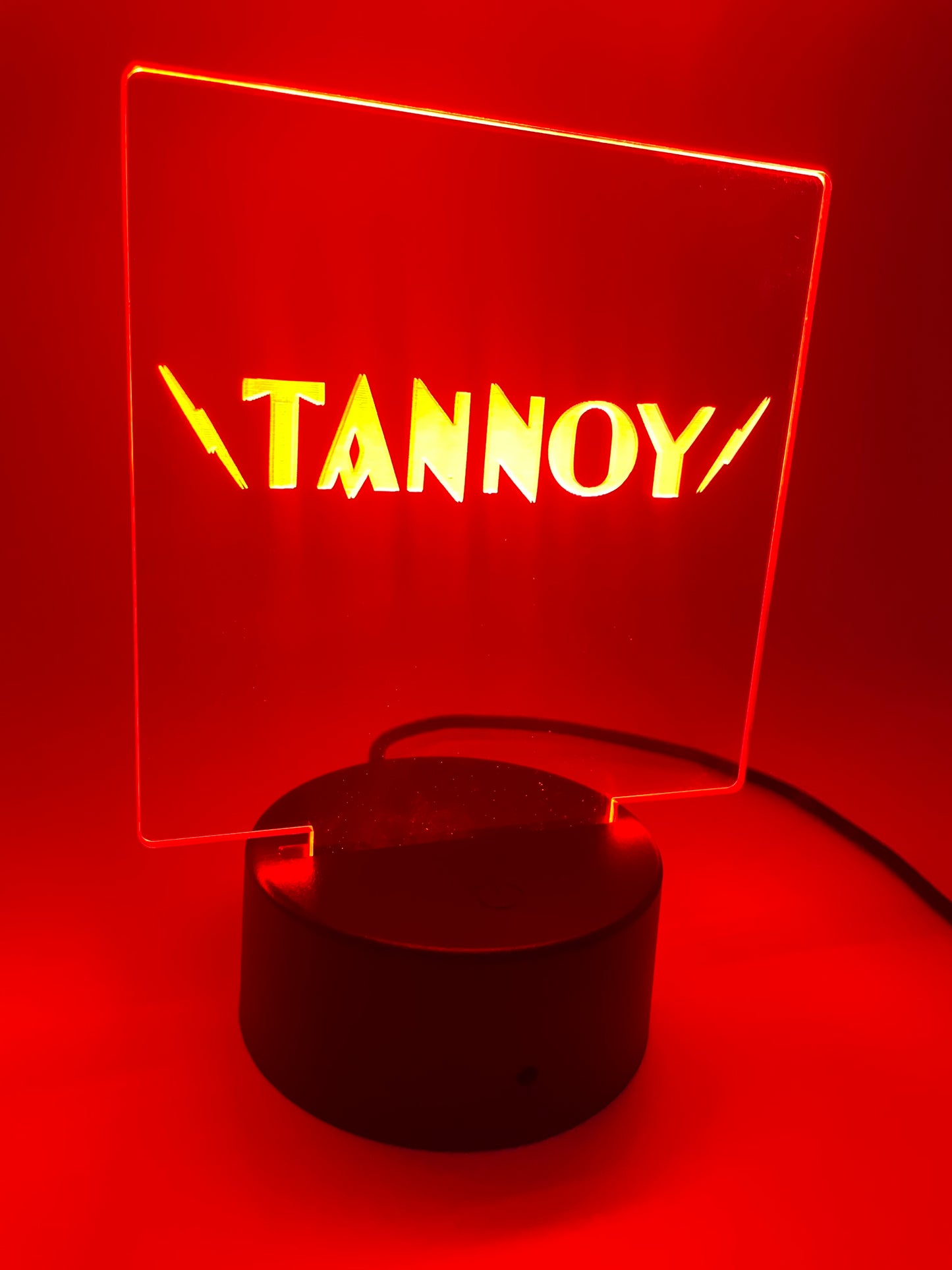 LED Acrylic Music Lover's Sign for Decoration Tannoy