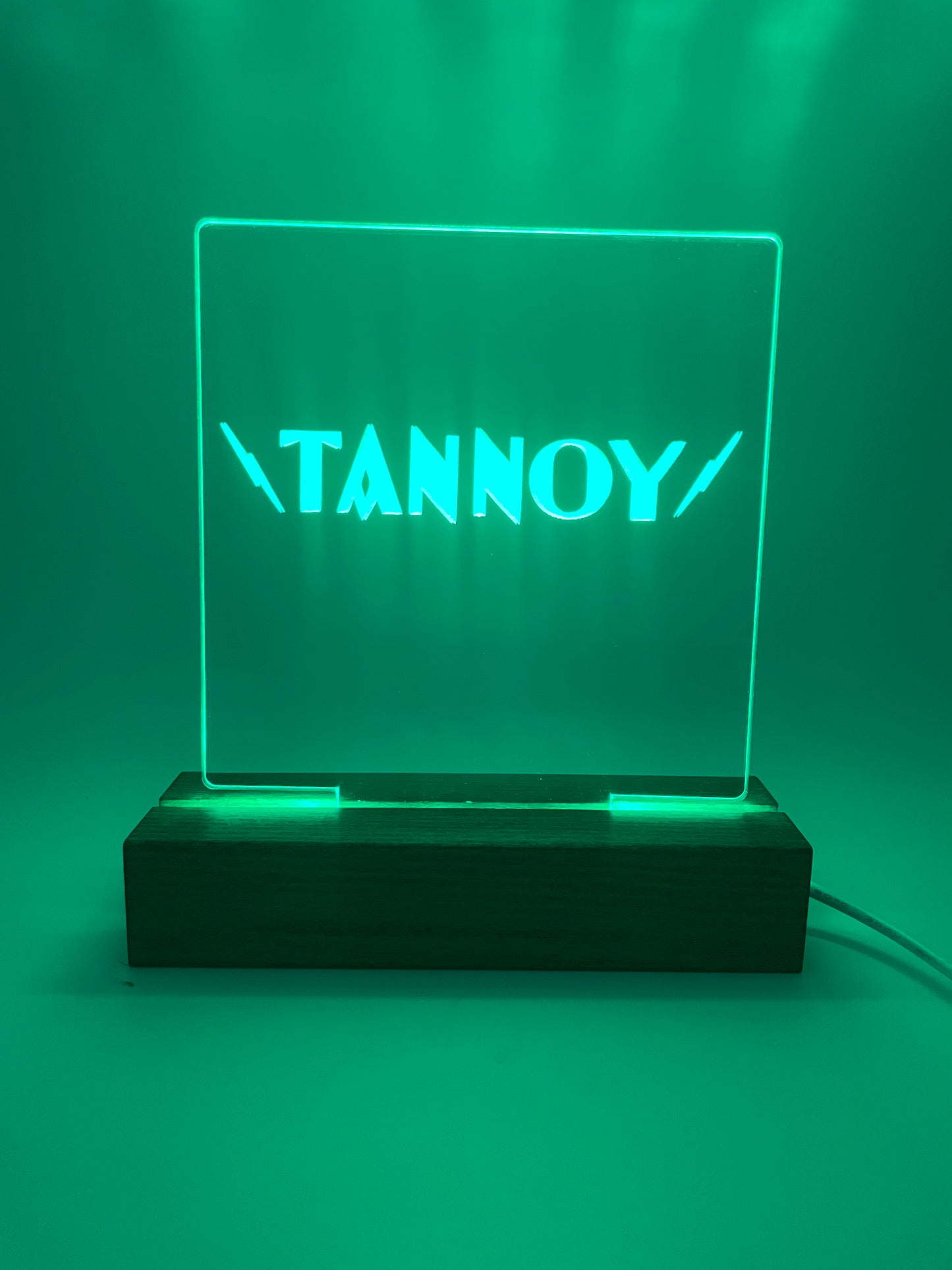 LED Acrylic Music Lover's Sign for Decoration Tannoy