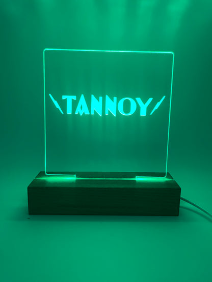 LED Acrylic Music Lover's Sign for Decoration Tannoy