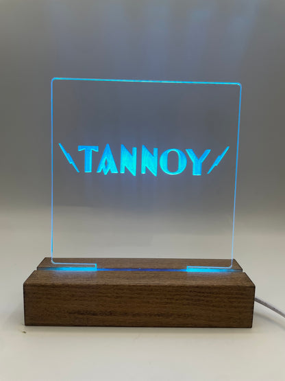 LED Acrylic Music Lover's Sign for Decoration Tannoy