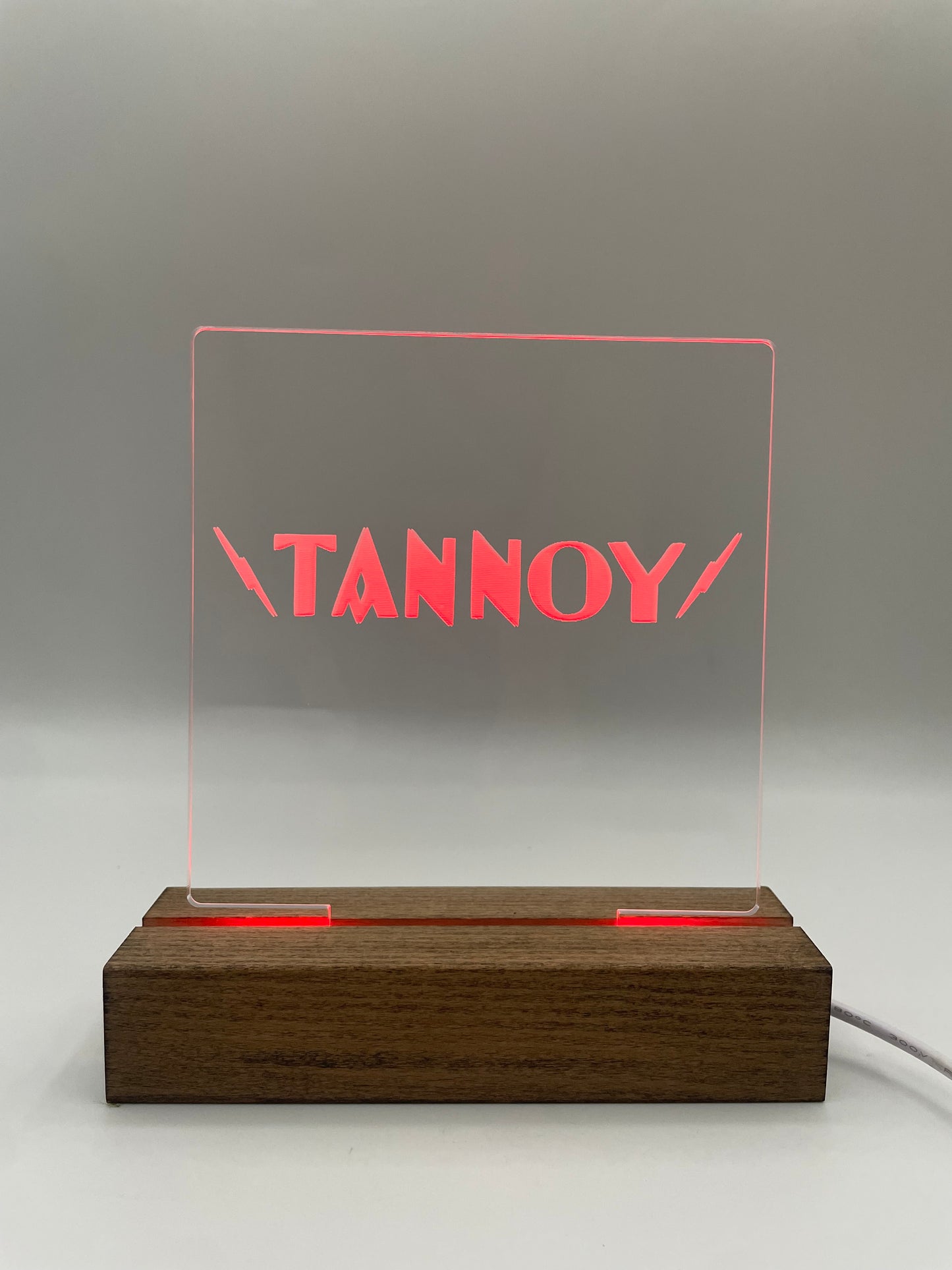 LED Acrylic Music Lover's Sign for Decoration Tannoy