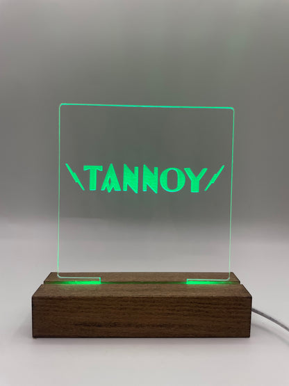 LED Acrylic Music Lover's Sign for Decoration Tannoy