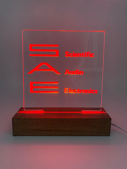 LED Acrylic Sign Music Lovers Room Decoration SAE