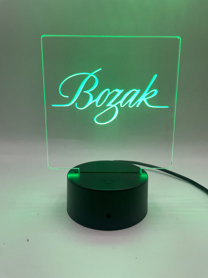 LED Acrylic Music Sign Decoration Bozak
