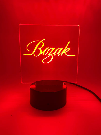 LED Acrylic Music Sign Decoration Bozak