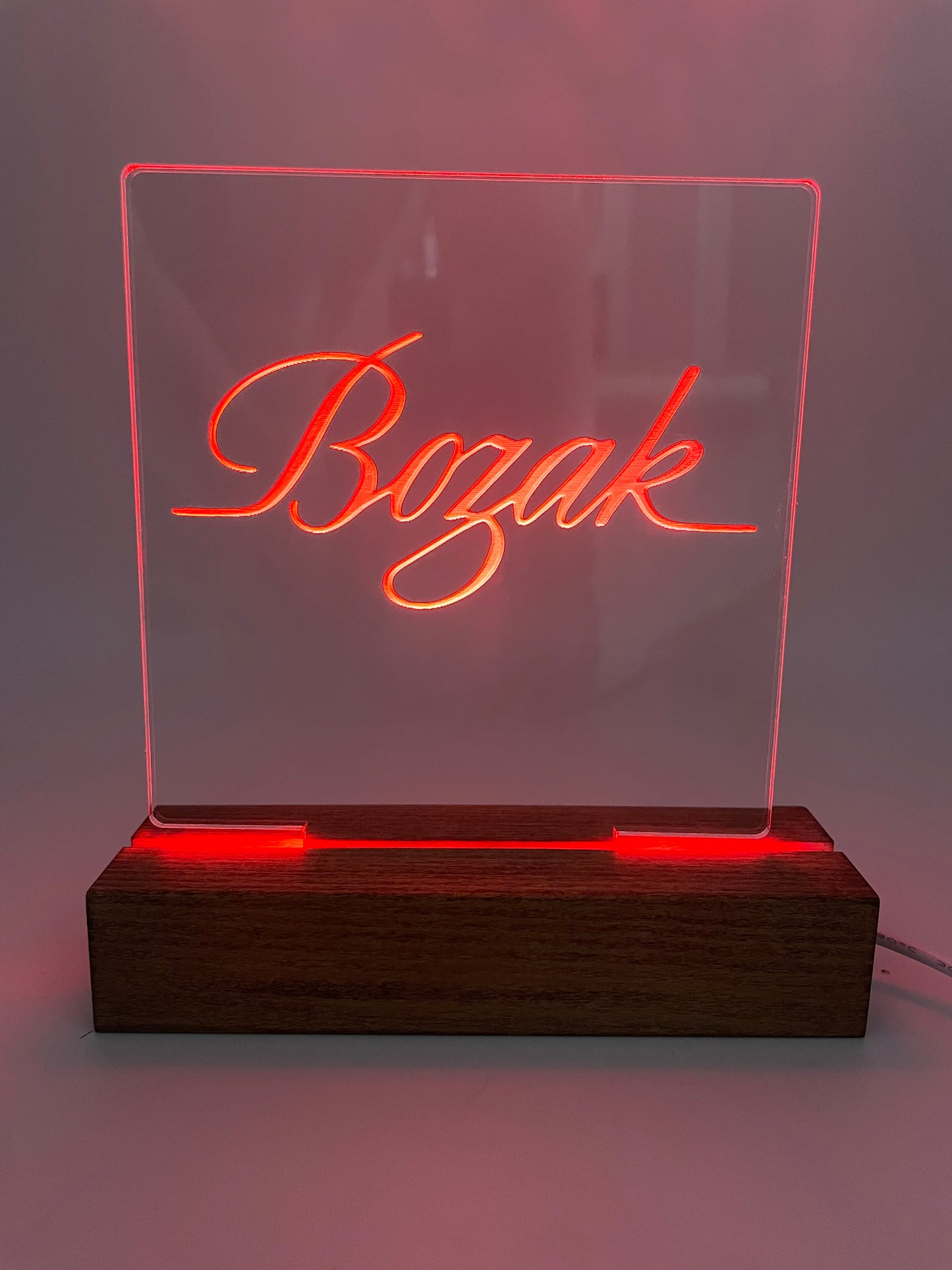 LED Acrylic Music Sign Decoration Bozak