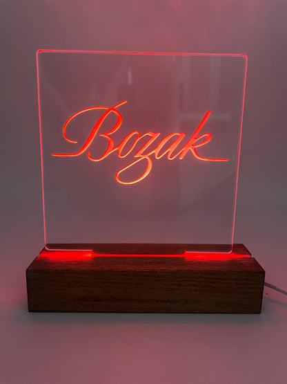 LED Acrylic Music Sign Decoration Bozak