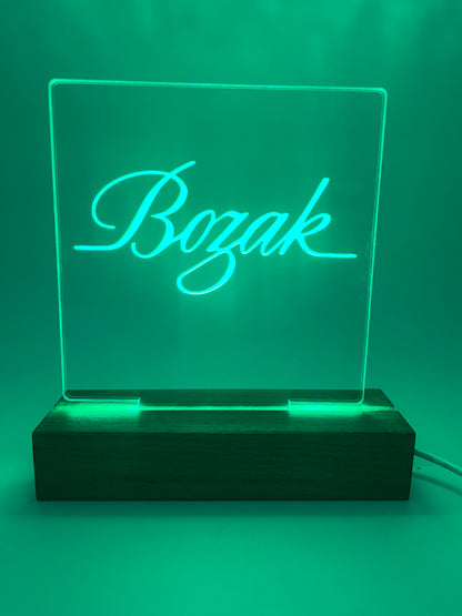 LED Acrylic Music Sign Decoration Bozak