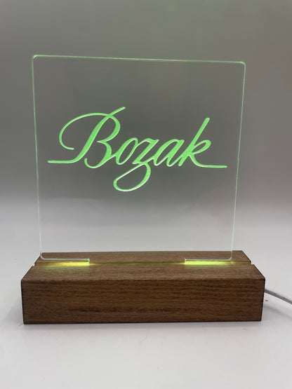 LED Acrylic Music Sign Decoration Bozak