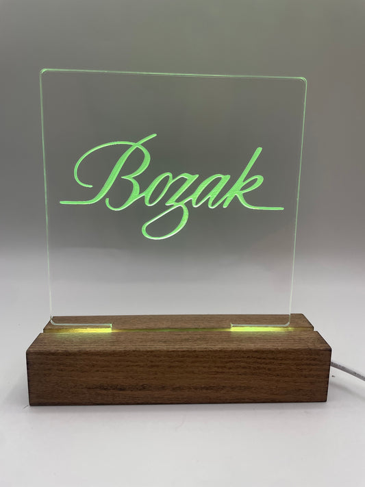 LED Acrylic Music Sign Decoration Bozak