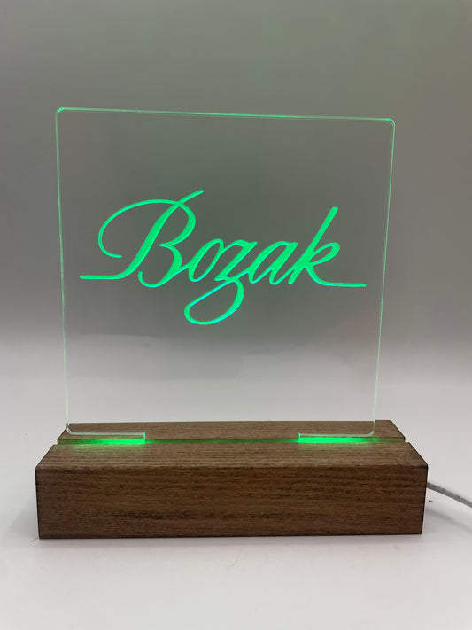 LED Acrylic Music Sign Decoration Bozak