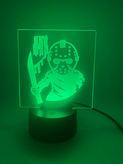 LED Acrylic Spooky Movie Sign Fri 13 Decoration