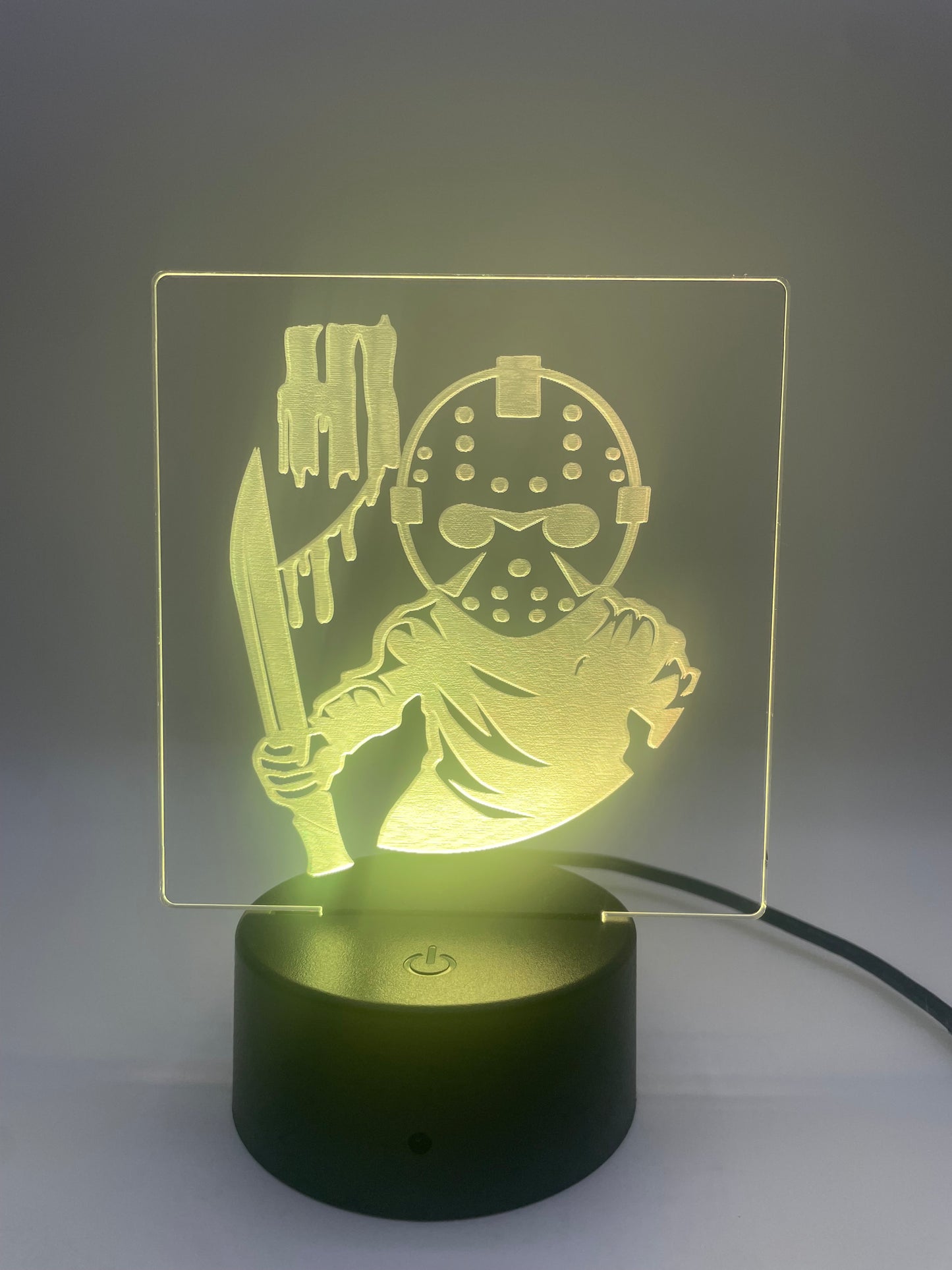 LED Acrylic Spooky Movie Sign Fri 13 Decoration