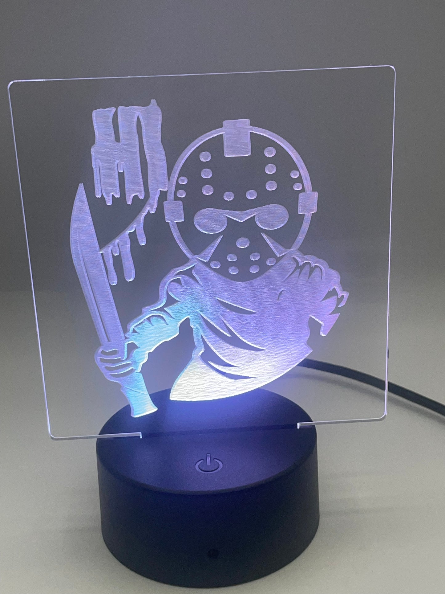 LED Acrylic Spooky Movie Sign Fri 13 Decoration
