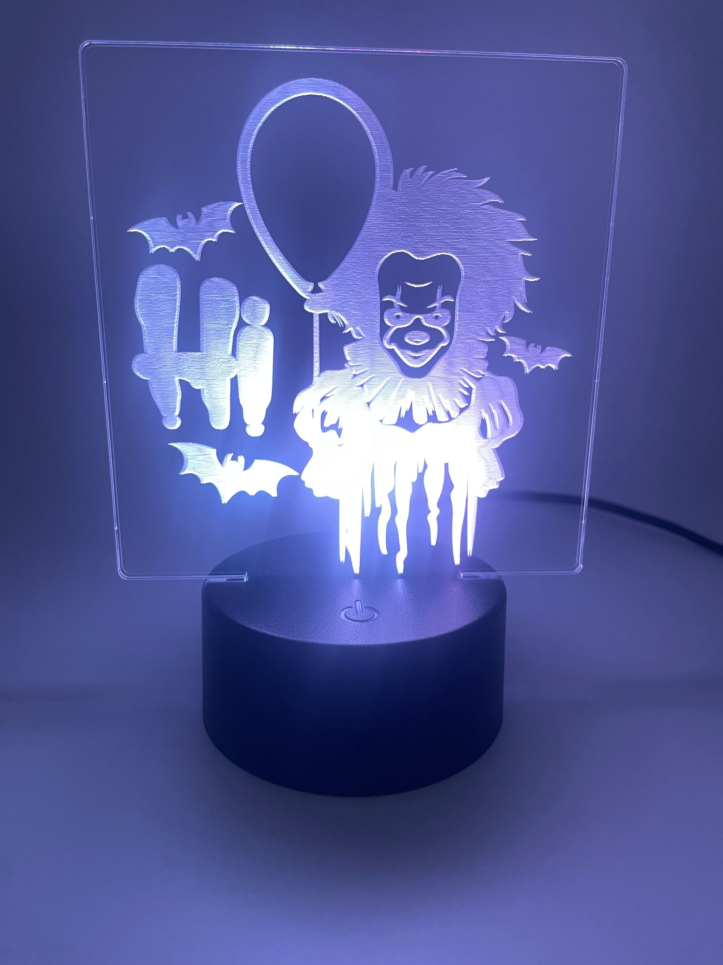 LED Acrylic Horror Movie Decoration Sign Pennywise