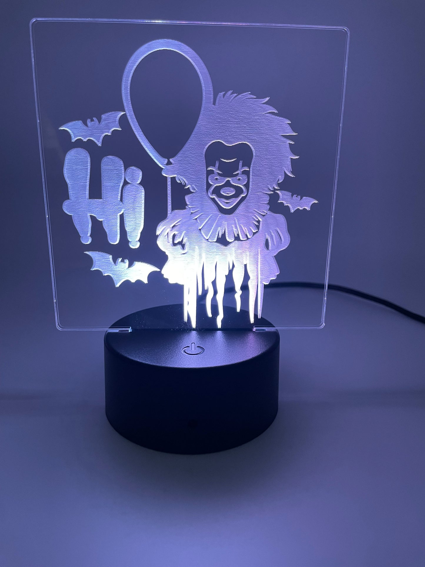 LED Acrylic Horror Movie Decoration Sign Pennywise