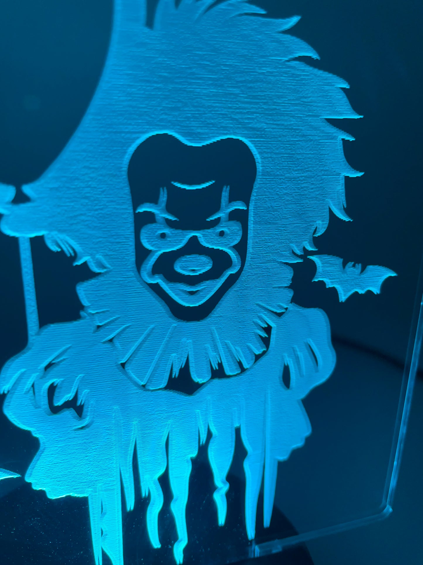 LED Acrylic Horror Movie Decoration Sign Pennywise