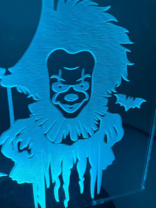 LED Acrylic Horror Movie Decoration Sign Pennywise