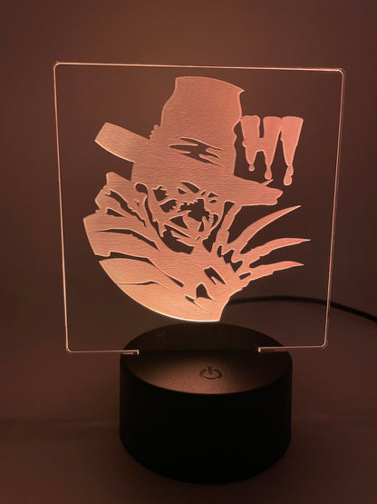 LED Acrylic Horror Movie Decoration Sign Freddie