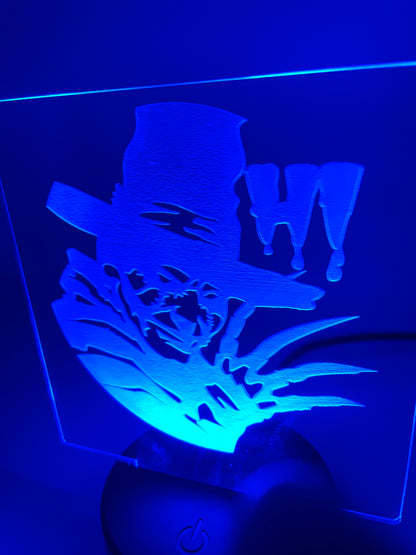 LED Acrylic Horror Movie Decoration Sign Freddie