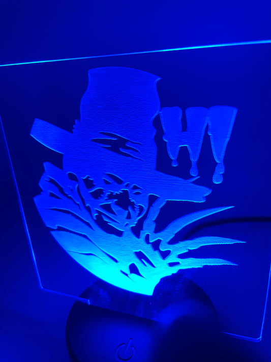 LED Acrylic Horror Movie Decoration Sign Freddie