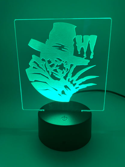 LED Acrylic Horror Movie Decoration Sign Freddie