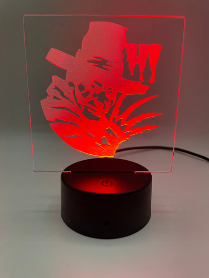 LED Acrylic Horror Movie Decoration Sign Freddie