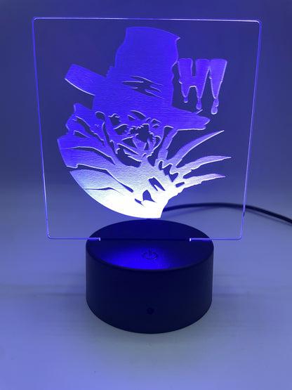LED Acrylic Horror Movie Decoration Sign Freddie