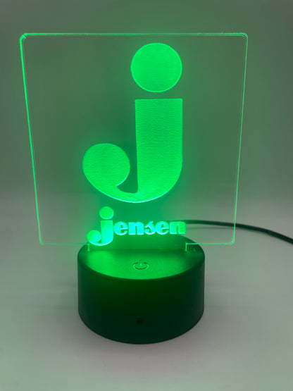 LED Acrylic Music Lover's Sign for Music Room Decoration Jensen