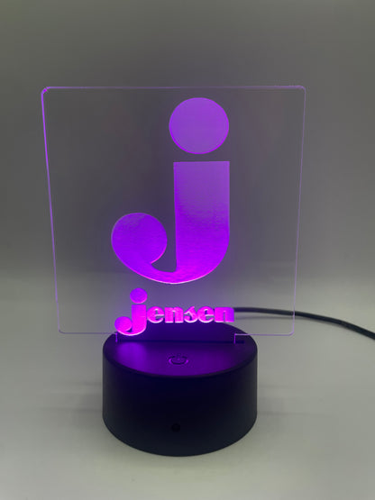 LED Acrylic Music Lover's Sign for Music Room Decoration Jensen
