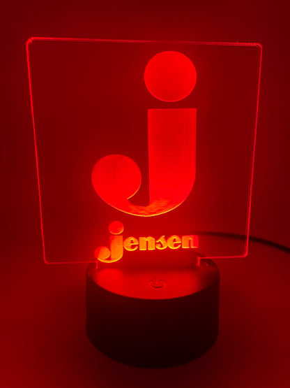 LED Acrylic Music Lover's Sign for Music Room Decoration Jensen