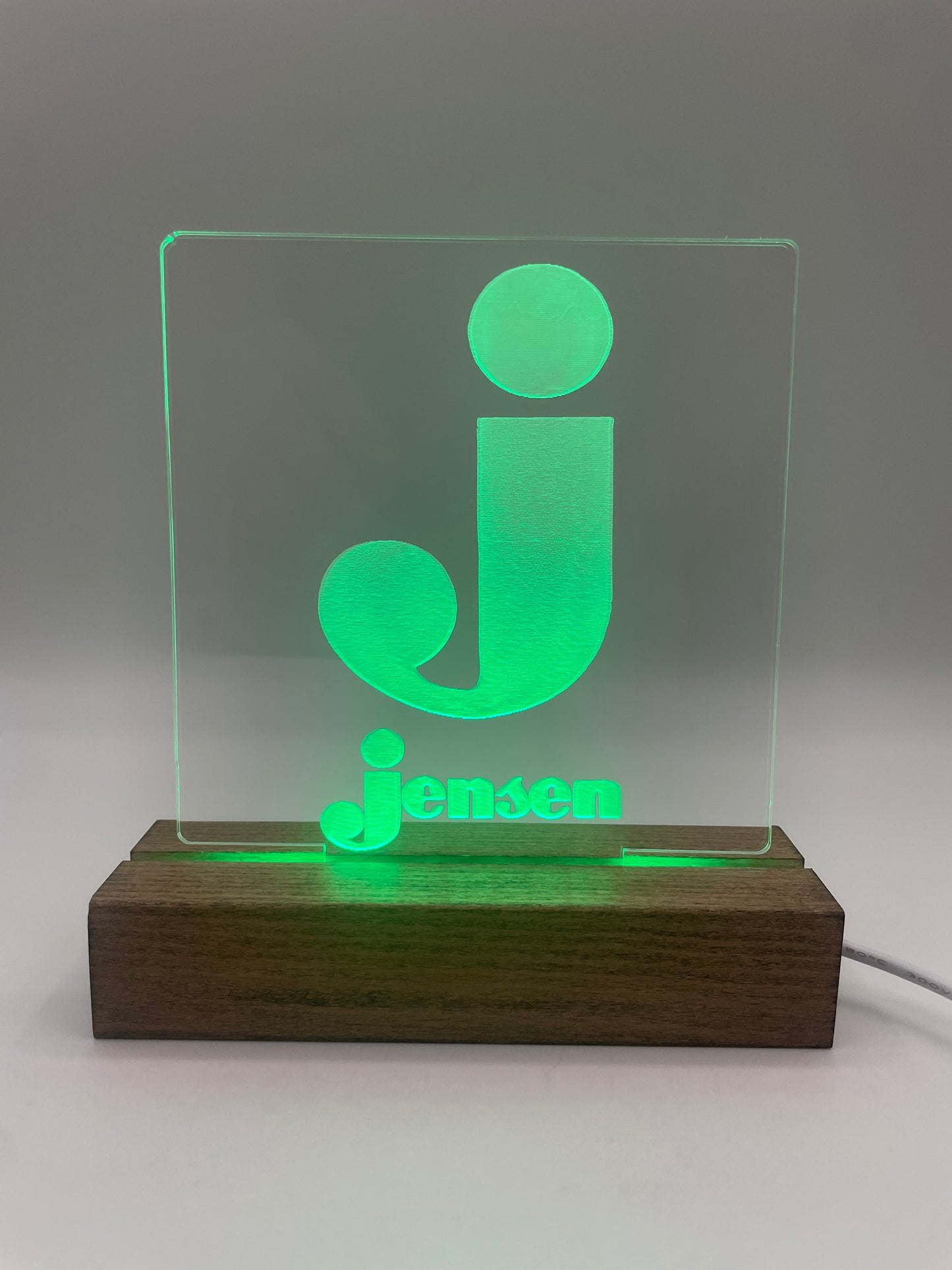 LED Acrylic Music Lover's Sign for Music Room Decoration Jensen