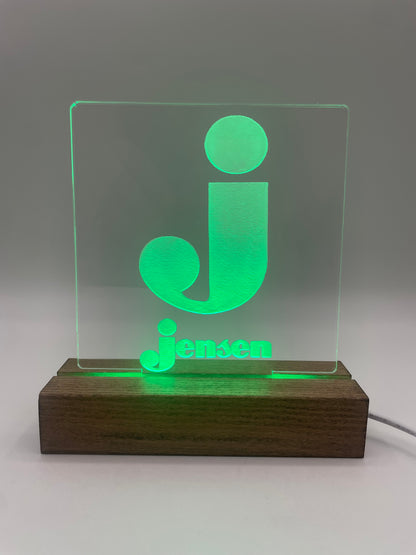 LED Acrylic Music Lover's Sign for Music Room Decoration Jensen