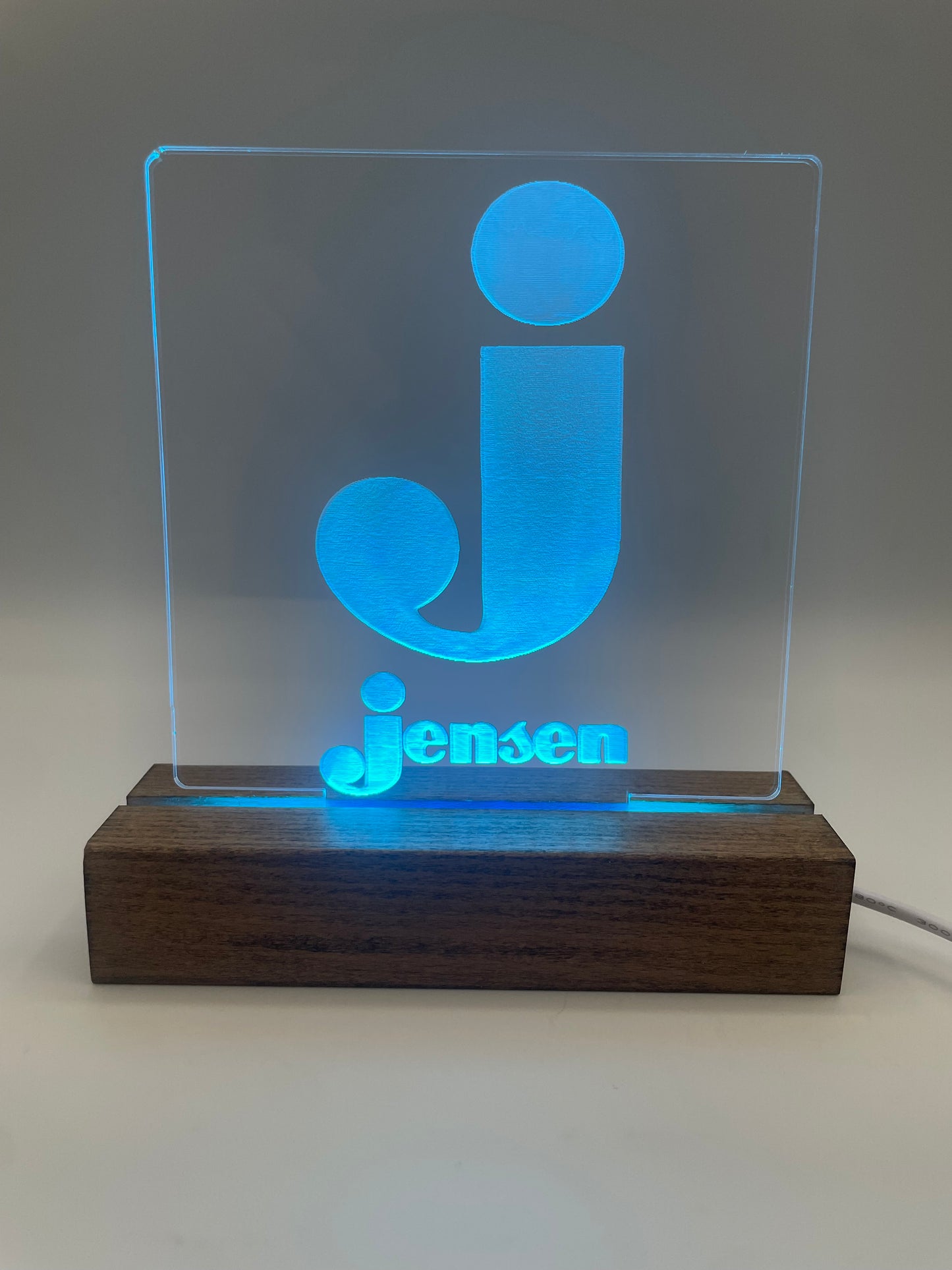 LED Acrylic Music Lover's Sign for Music Room Decoration Jensen