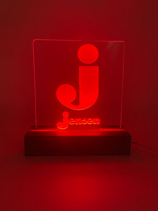 LED Acrylic Music Lover's Sign for Music Room Decoration Jensen