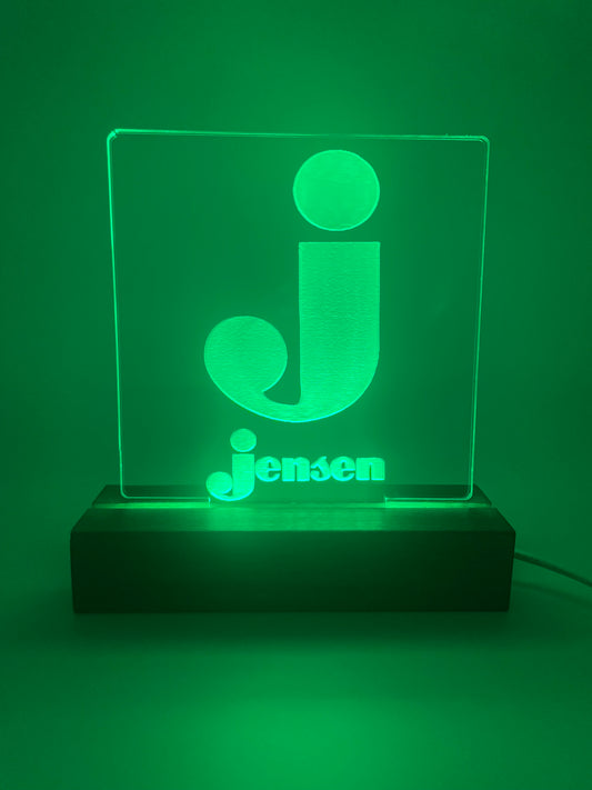 LED Acrylic Music Lover's Sign for Music Room Decoration Jensen
